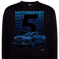 Bluza z nadrukiem BMW Motorsport M5 samochód sportowy L czarna DEYORA