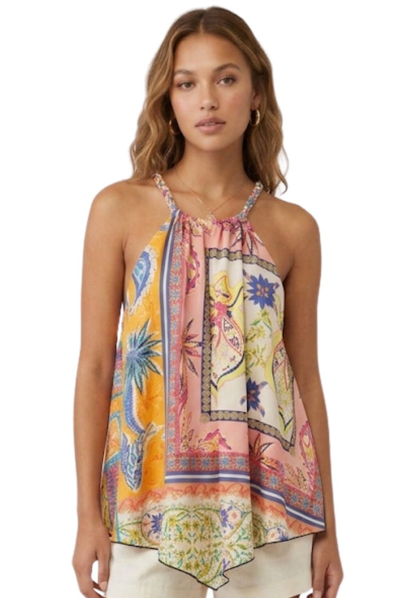 DESIGUAL Bluzka damska Desigual Casandra kolorowy halter-L