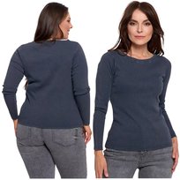 BLUZKA DAMSKA PRĄŻKOWANA LONGSLEEVE KOSZULKA DŁUGI RĘKAW PRĄŻEK MORAJ L