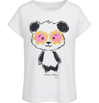 Bluzka Damska T-shirt Damski bawełniana biały biała 40 L  Miś Panda  Endo - Endo