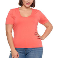 Bluzka damska wiskozowa Moraj BD1800-010 - pomarańczowa L