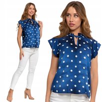 Bluzka Damska Z Krótkim Rękawem Wiskozowa Elegancka We Wzory Moraj 3Xl Patt 2