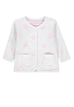 Bluzka dwustronna rozpinana dziewczęca, różowo-biała, Bellybutton - BellyButton