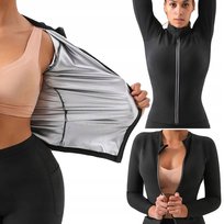 BLUZKA TERMICZNA ODCHUDZAJĄCA MODELUJĄCA WYSZCZUPLAJĄCA DŁUGI RĘKAW 2XL