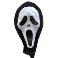 Bm5 Maska Krzyk Krzyku Biała Z Kapturem Na Halloween