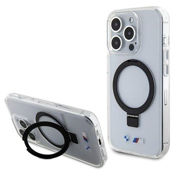 Bmw Bmhmp15Xurst Iphone 15 Pro Max 6.7" Przeźroczysty/Clear Hardcase Ring Stand M Collection Magsafe - BMW