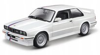 BMW M3 E30 1988 1:24 biały model Bburago 18-21100