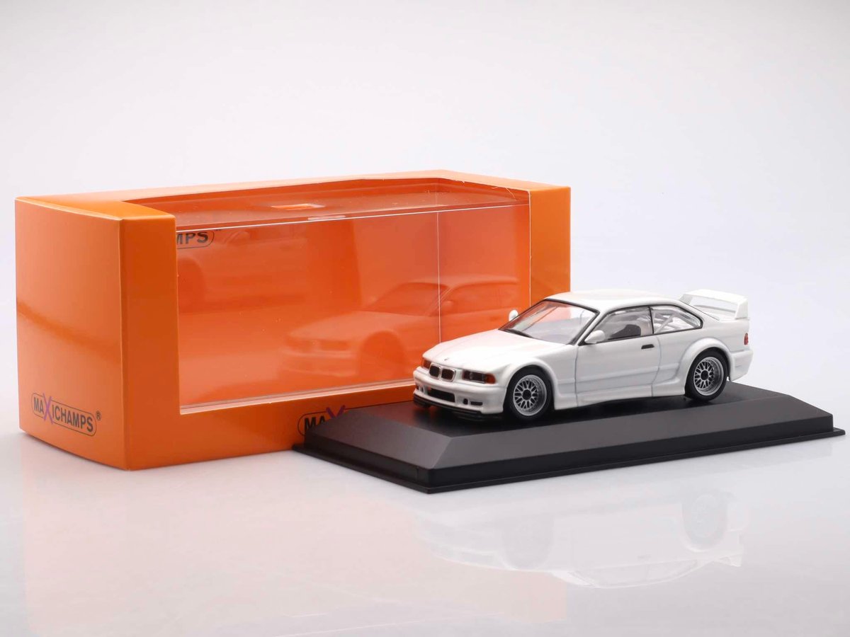 BMW M3 (E36) GTR - 1993, white Minichamps 1:43 - BMW | Sklep