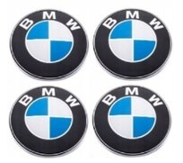 BMW NAKLEJKI LOGO EMBLEMATY ZNACZKI 64MM ALUMINIOWE 4SZT. Inna marka