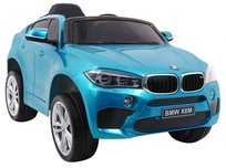 BMW, pojazd na akumulator Logowane Bmw X6M wersja lakierowana, niebieskie