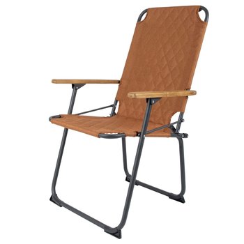 Bo-Camp Składane krzesło turystyczne Jefferson, brązowa glina - Bo-camp
