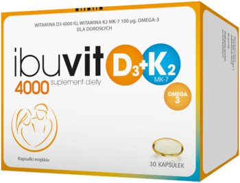 BO Ibuvit D3 4000 + K2 MK-7 Omega 3, suplement diety, 30 kaps. - Polpharma