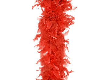Boa, czerwony, 180 cm - PartyDeco
