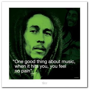 Bob Marley plakat obraz 40x40cm - Wizard+Genius