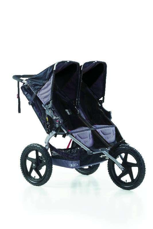 Bob, Sport Utility Stroller Duallie, Wózek bliźniaczy, biegowy, Black