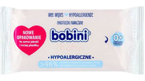 Bobini Baby, Chusteczki nawilżające z mleczkiem owsianym, 60 szt.