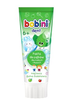 Bobini, Słodka Mięta, Pasta do zębów dla dzieci powyżej 6 lat, 75 ml - Bobini