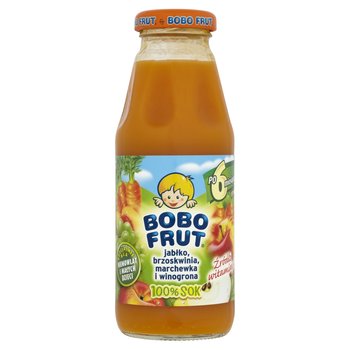 Bobofrut, Sok 100% jabłko, marchewka i brzoskwinia, 300 ml, 6m+ - Bobo Frut