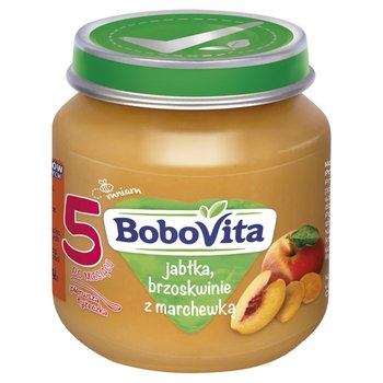 BoboVita, Deserek po 5. miesiącu, Jabłko Brzoskwinia Marchewka, 125g - BoboVita