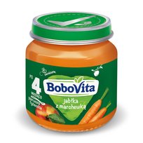 BoboVita Jabłka z marchewką po 4 miesiącu, 125 g