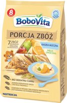 BoboVita, Kaszka mleczna 7 zbóż wielozbożowo-jaglana pełnoziarnista wieloowocowa, 210 g