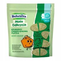 BoboVita Małe Odkrycia Krakersy pszenno-orkiszowe dla dzieci 15m+, 105 g