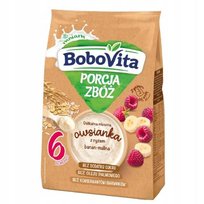 BoboVita Mleczna owsianka z ryżem malina-banan 210