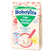 BoboVita Moja Pierwsza Kaszka mleczno-ryżowa wanilia po 4. miesiącu 230 g