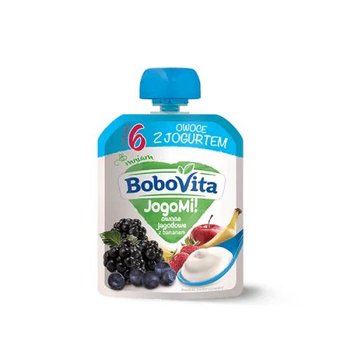 BoboVita Mus JogoMi! owoce jagodowe banan, 80g - BoboVita