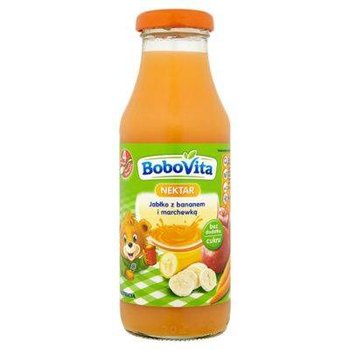 Bobovita, Nektar jabłko z marchewką i bananem, 300 ml, 4m+ - BoboVita