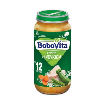 Bobovita, Obiadek, Domowe risotto z soczystym indykiem, 250 g, 12m+ - BoboVita