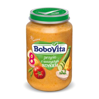 BoboVita, Obiadek po 8. miesiącu jarzynki z soczystym indykiem, 190 g - BoboVita
