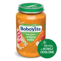 Bobovita, Obiadek, Warzywa z delikatną rybą, 190 g, 9m+