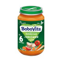 BoboVita Pomidorowa z kurczakiem i ryżem po 6 miesiącu, 190 g