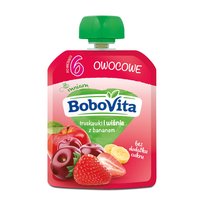 BoboVita, Przyjaciele Truskawki i wiśnie z bananem po 6. miesiącu, 80 g