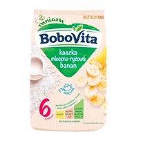 BoboVitaKaszka mleczno-ryżowa banan po 6. miesiącu, 230 g