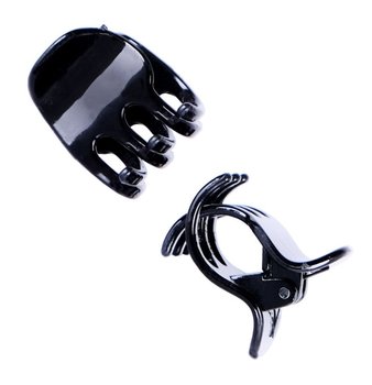 Bocca Beauty, Żabki do włosów czarne, średnie, 2 szt. - Bocca Beauty