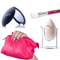 Bocca Beauty, Zestaw Podróżny Do Makijażu, Kosmetyczka, Lusterko Bocca Beauty