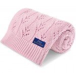 Bocioland, Kocyk bambusowy, MILANO, 80x100cm, różowy