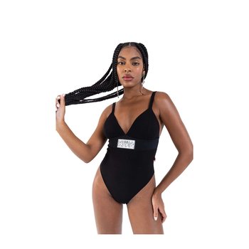 Body damskie LABELLAMAFIA BODYSUIT BEACHWEAR BLACK-M - Inna marka