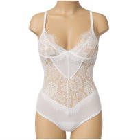 Body Koronkowe Bielizna Erotyczna Damska Dekolt Koronka Strój Białe