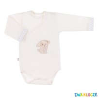 BODY niemowlęce wyprawka NEWBORN REGL DŁ ECRU Ewa Klucze - BODY NEWBORN REGL DŁ ECRU 046