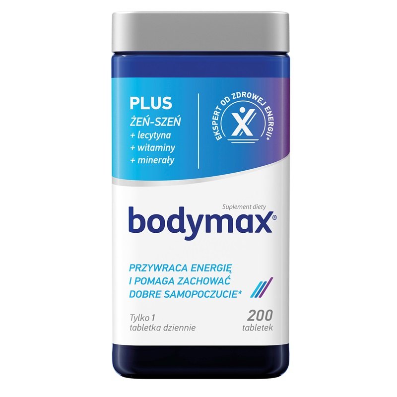 Фото - Вітаміни й мінерали Body Max Bodymax Plus suplement diety 200 tabletek 