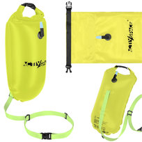 Bojka asekuracyjna dmuchana 3w1 sucha kieszeń + plecak  - green
