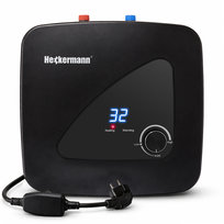 Bojler 12L podgrzewacz wody elektryczny 2kW Heckermann FC-C7 2000W zbiornik 12L energooszczędny Czarny
