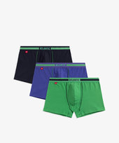 Bokserki 3MH-181 3-pack Granatowo-Zielono-Fioletowy, M Atlantic