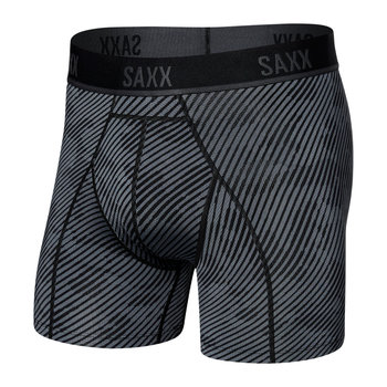 Bokserki Do Biegania/ Bokserki Męskie Sportowe Saxx Kinetic Hd Boxer Brief Opticcamo-Black-L - SAXX