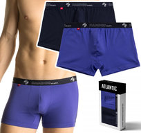 Bokserki Męskie Bambusowe 2-Pak Szorty Atlantic 2Mh-1187 - L Atlantic