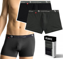 Bokserki Męskie Bambusowe 2-Pak Szorty Atlantic 2Mh-1187 - L Atlantic