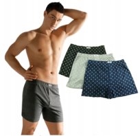Bokserki Męskie Bawełniane 100% Luźne 3Pk Moraj Xl Moraj